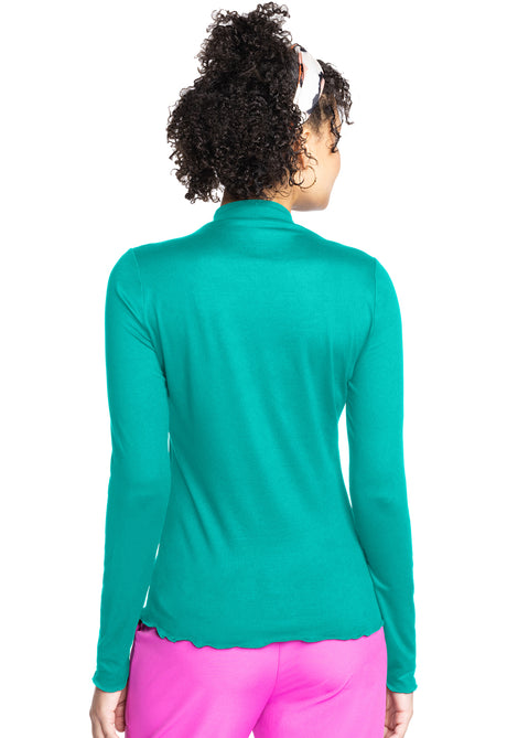 Long Sleeve Lettuce Edge Underscrub