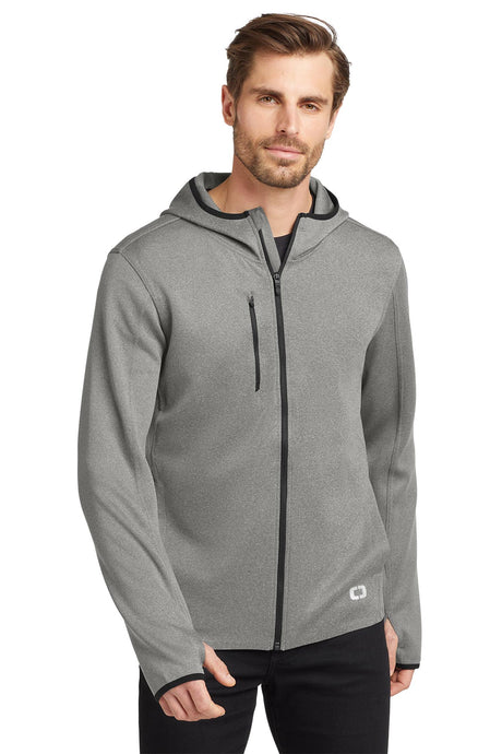 OGIO® Stealth Full-Zip Jacket - Heather Grey