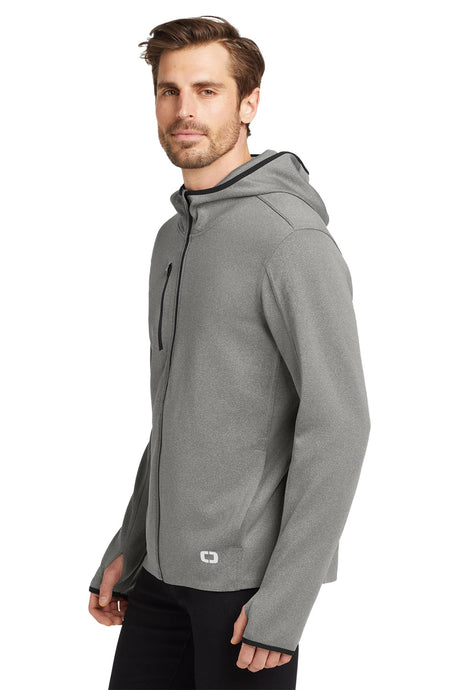 OGIO® Stealth Full-Zip Jacket - Heather Grey