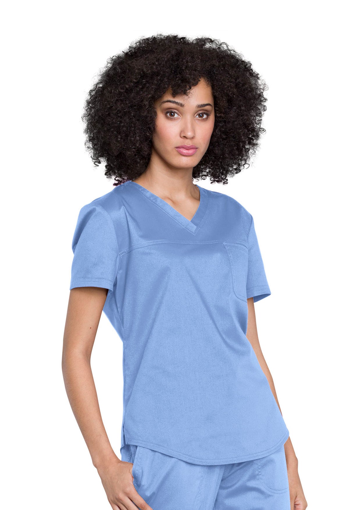 Cherokee Workwear Women's 1-Pocket Tuckable V-Neck O.R. Top