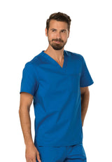 Cherokee Workwear Revolution Men's 1-Pocket Tuckable V-Neck Top