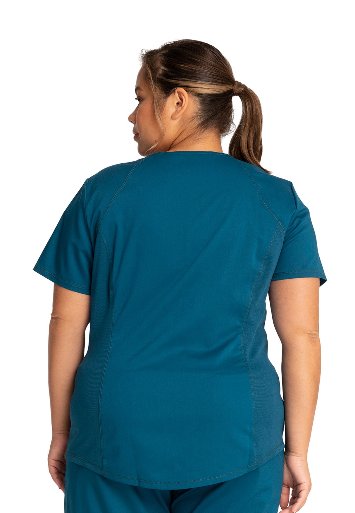 Cherokee Workwear Women's 2-Pocket V-Neck Top