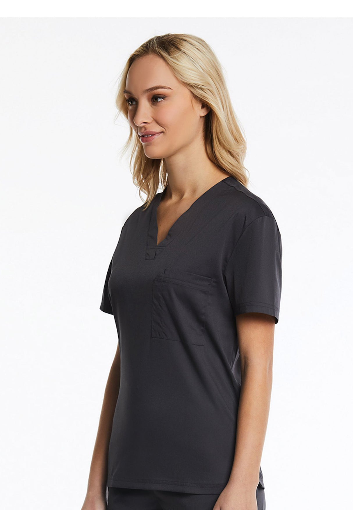 Elements Originals Unisex 1-Pocket V-Neck Scrub Top