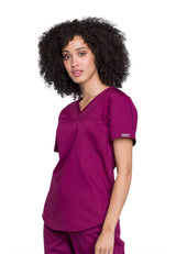 Cherokee Workwear Women's 1-Pocket Tuckable V-Neck O.R. Top