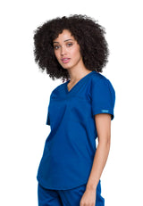 Cherokee Workwear Women's 1-Pocket Tuckable V-Neck O.R. Top