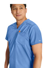 Cherokee Workwear Revolution Men's 2-Pocket V-Neck Top