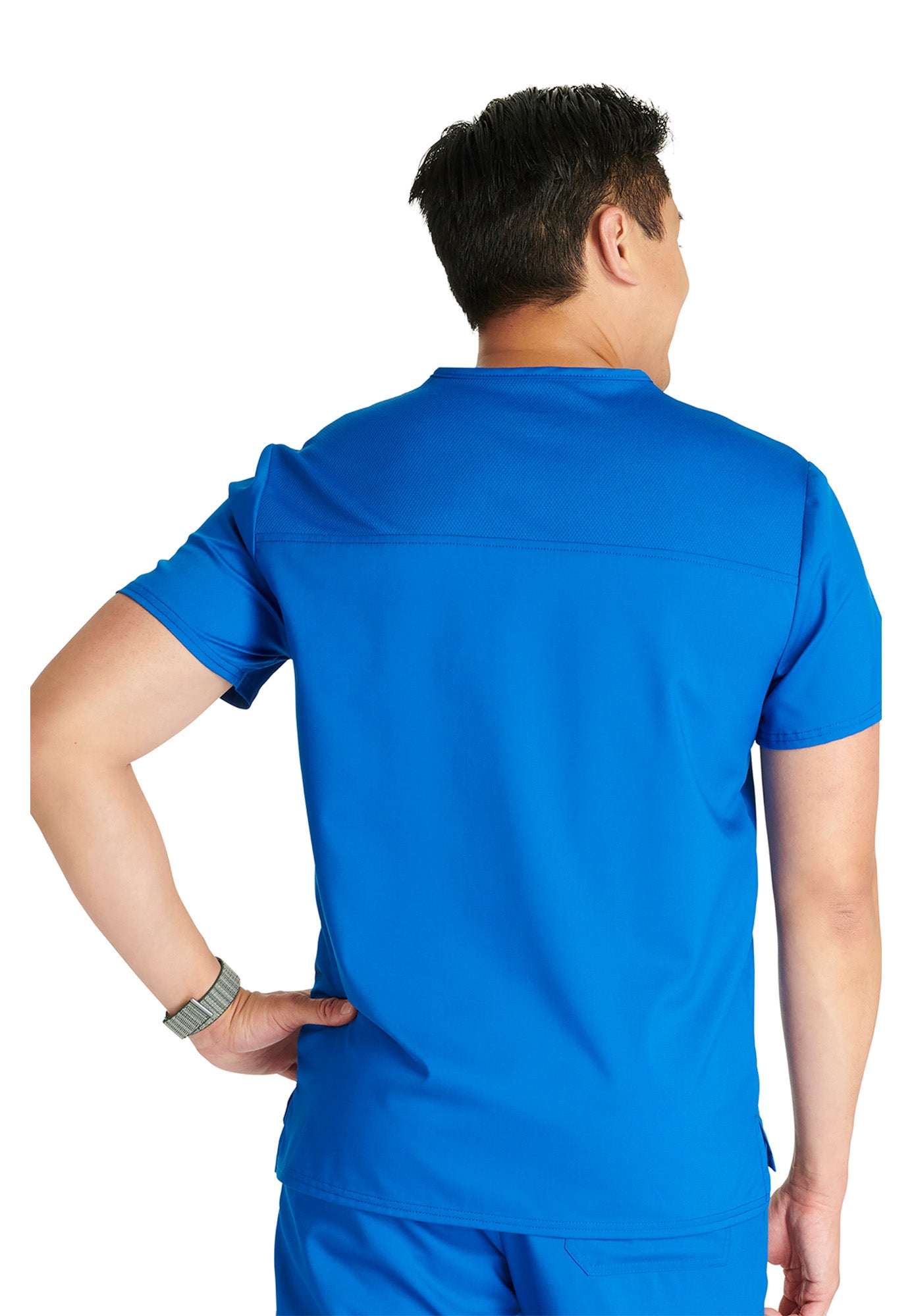 Cherokee Workwear Revolution Men's 2-Pocket V-Neck Top