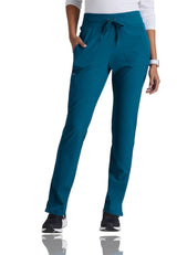 Barco One Women's Uplift 6-Pocket Mid-Rise Tapered Petite Pant