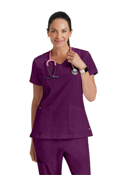 Grey's Anatomy™ Women's Kira Zipper-Pocket Scrub Top