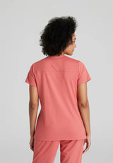 Barco One Performance Knits Women's Victory Knit V-Neck Top - Ginger Rose