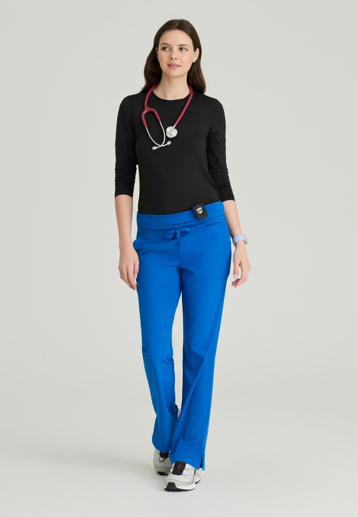 Barco One Women's Stride 5-Pocket Mid-Rise Straight-Leg Pant