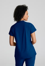 Barco One Women's Flux 2-Pocket Banded Zip Collar Top