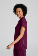 Barco One Women's Flux 2-Pocket Banded Zip Collar Top