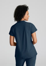 Barco One Women's Flux 2-Pocket Banded Zip Collar Top