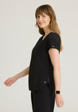 Barco One Women's 1 Pocket Raglan Sleeve Tuck-in Top