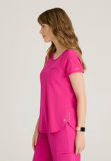 Barco One Women's 1 Pocket Raglan Sleeve Tuck-in Top
