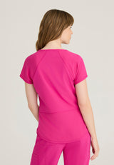 Barco One Women's 1 Pocket Raglan Sleeve Tuck-in Top