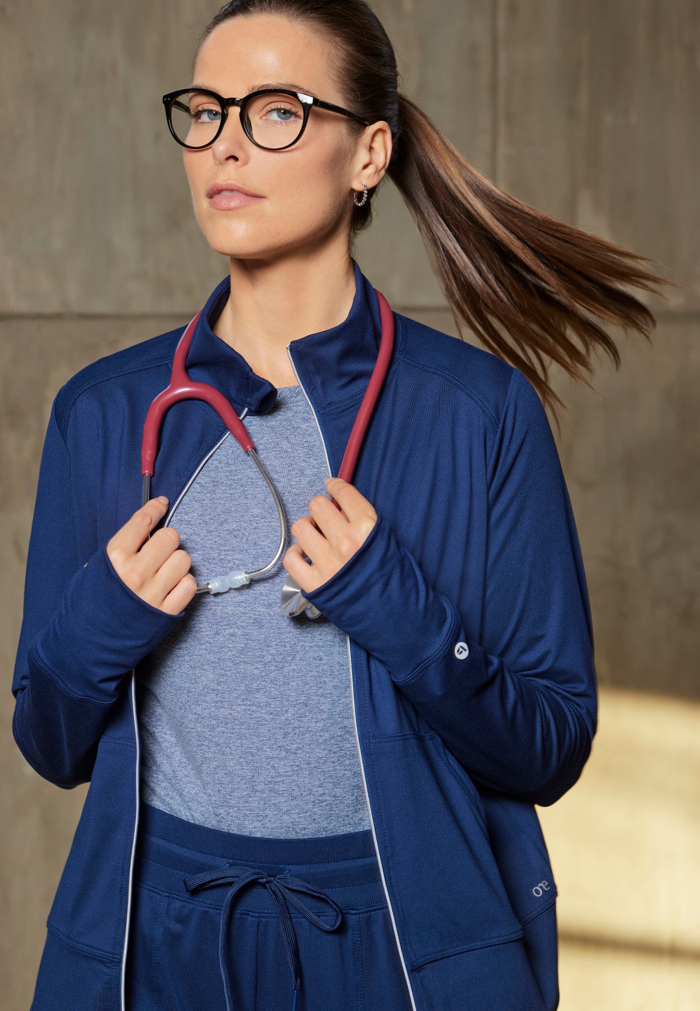 Barco One Performance Knit Women's Arena Kangaroo Knit Warm-Up Jacket