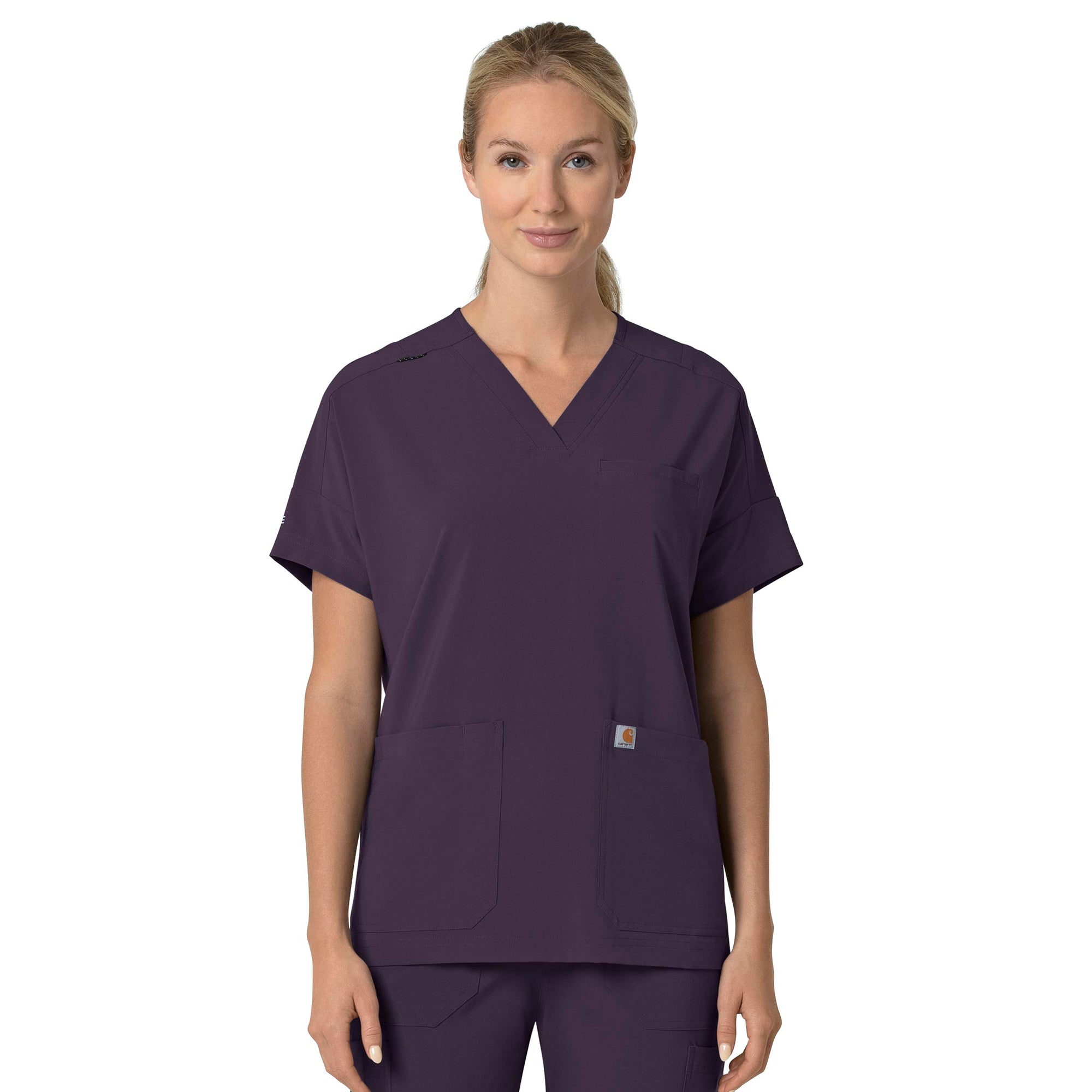 Carhartt Force Cross Flex Women s Oversized V Neck Scrub Top Alexander s Uniforms