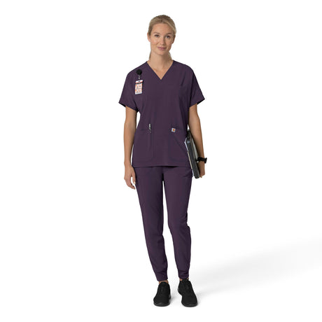 Carhartt® Force Cross-Flex Women's Oversized V-Neck Scrub Top