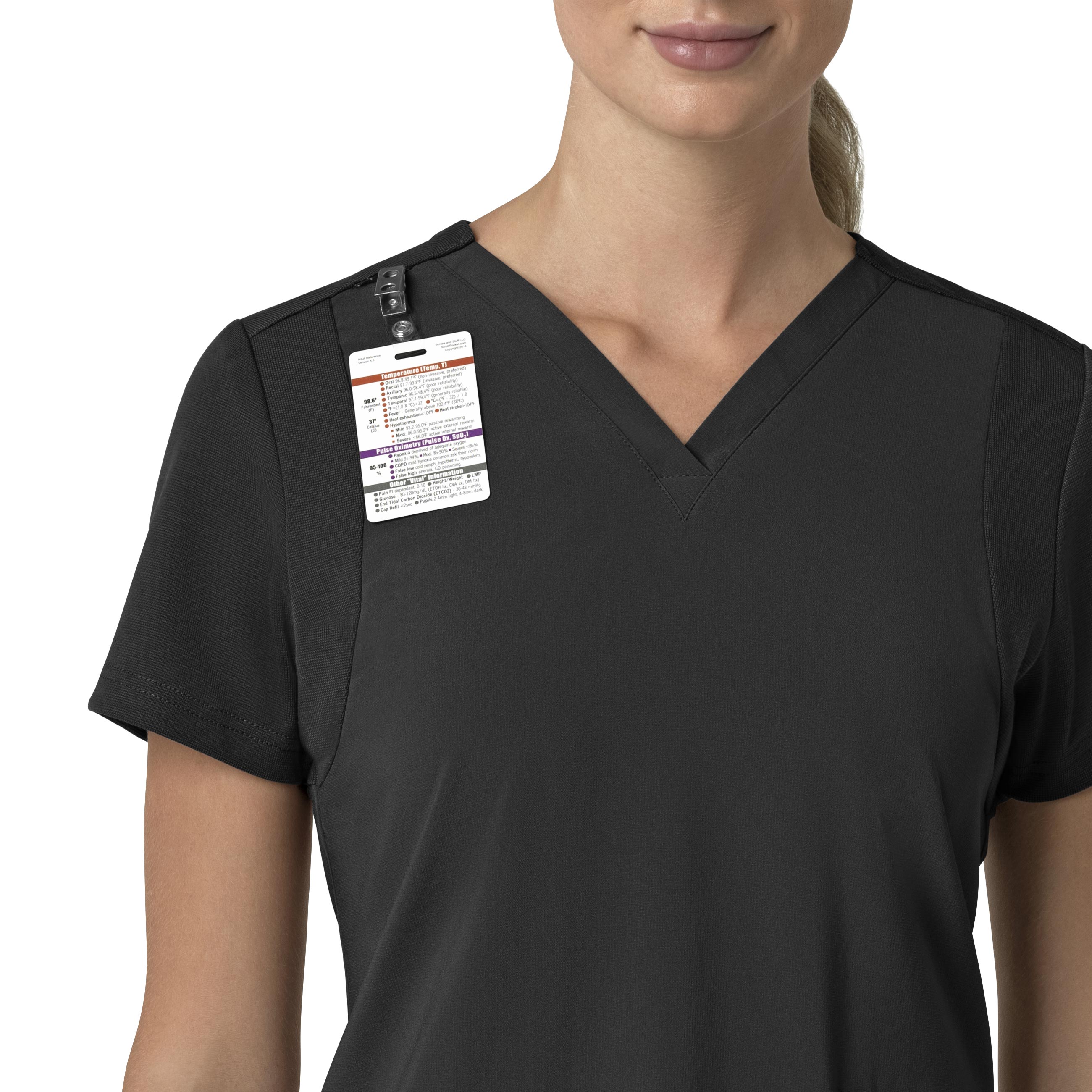 Carhartt® Force Cross-Flex Women's Flex Panel V-Neck Scrub Top