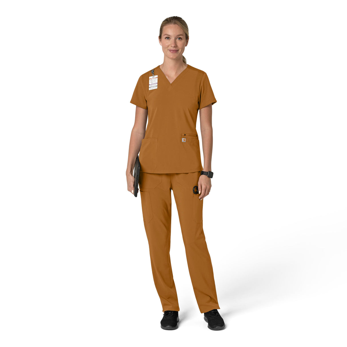 Carhartt® Force Cross-Flex Women's Flex Panel V-Neck Scrub