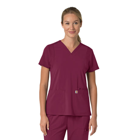 Carhartt® Force Cross-Flex Women's Flex Panel V-Neck Scrub