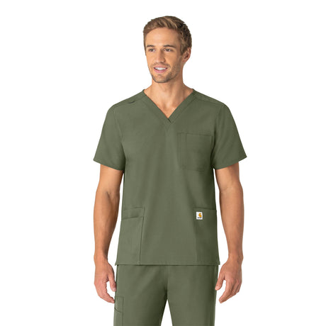 Carhartt® Force Essentials Unisex V-Neck 6-Pocket Scrub Top