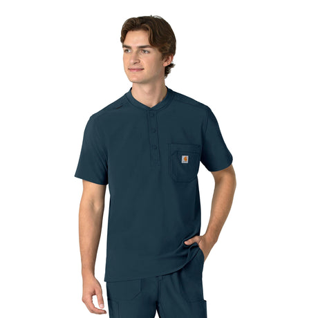 Carhartt® Force Cross-Flex Men's Henley Scrub Top