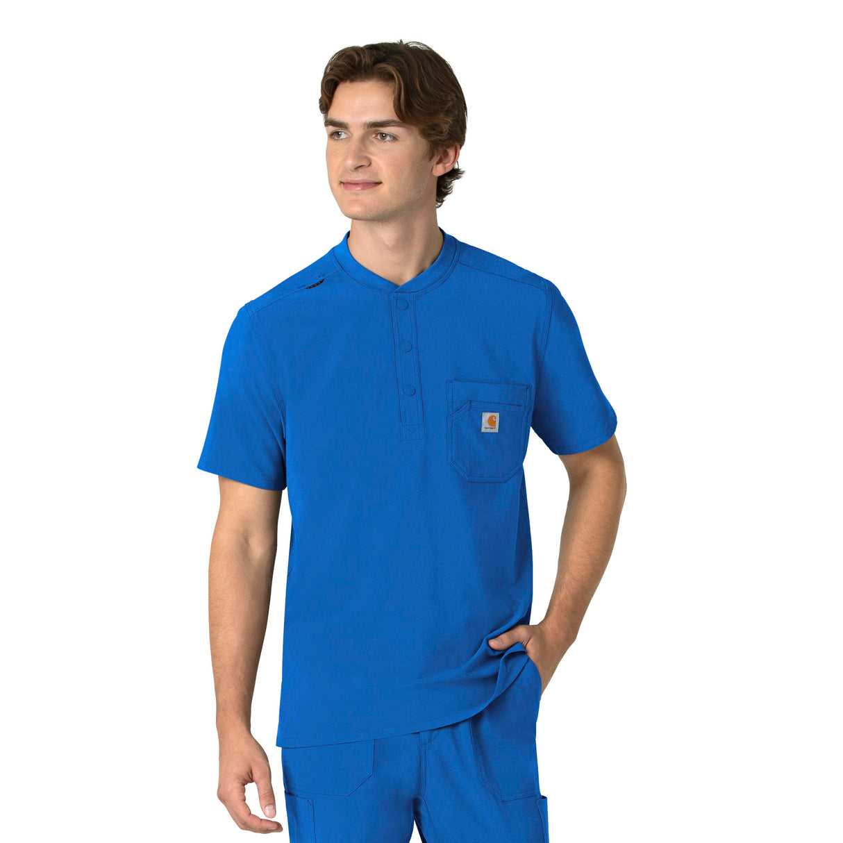 Carhartt® Force Cross-Flex Men's Henley Scrub Top