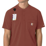 Carhartt® Force Cross-Flex Men's Henley Scrub Top