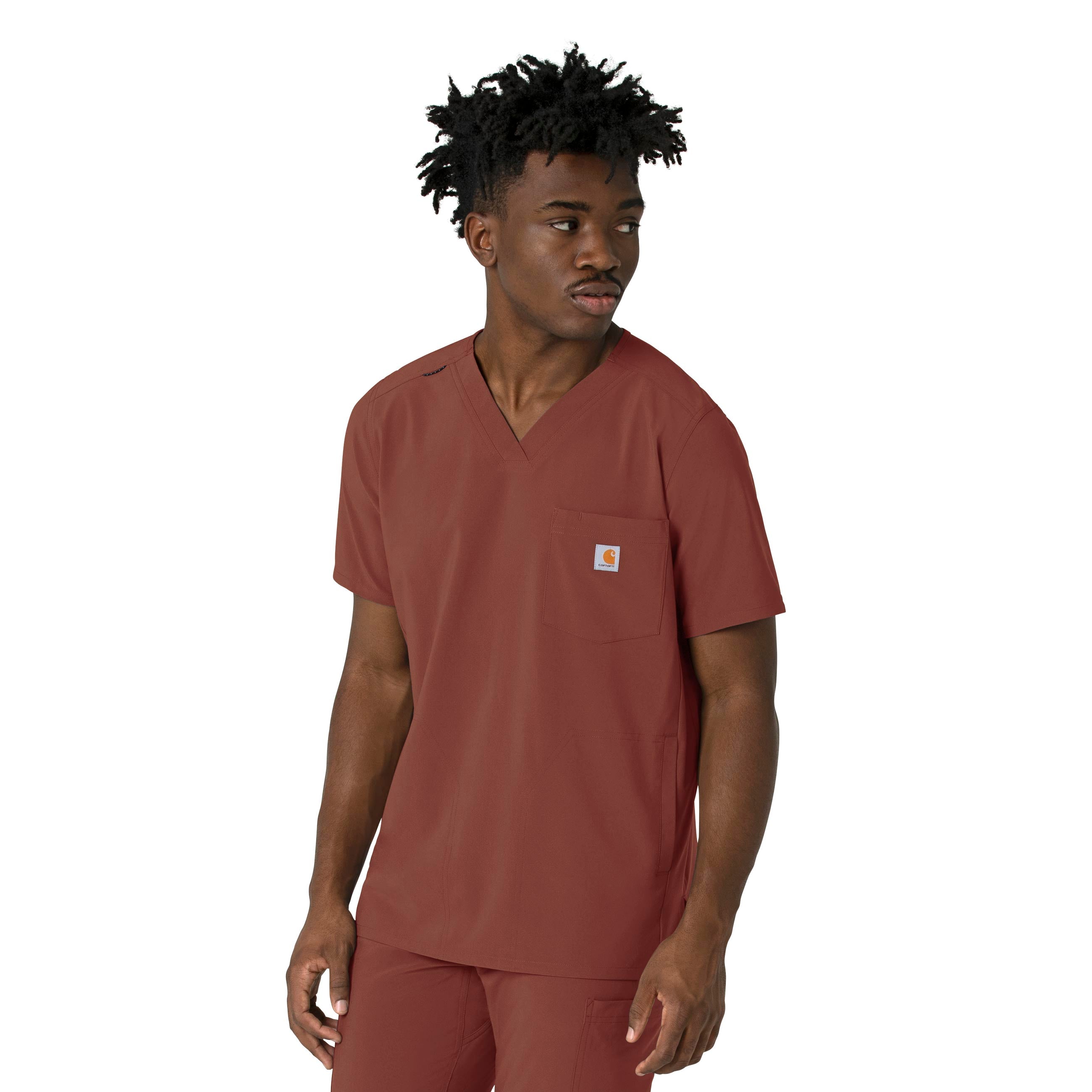 Carhartt Force Cross Flex Men s 3 Pocket V Neck Scrub Top Alexander s Uniforms