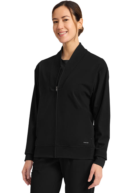 Achieve by Cherokee Women's Zip-Up Warm-Up Jacket