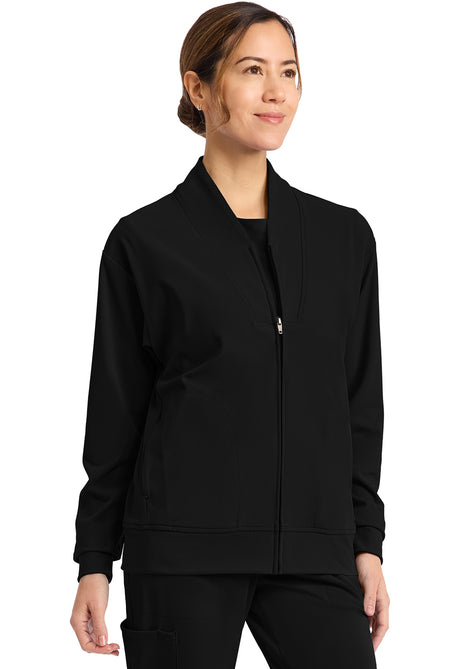 Achieve by Cherokee Women's Zip-Up Warm-Up Jacket
