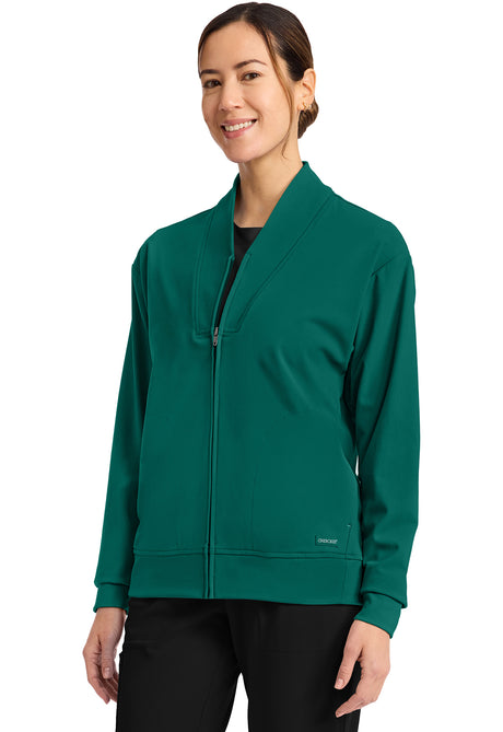 Achieve by Cherokee Women's Zip-Up Warm-Up Jacket