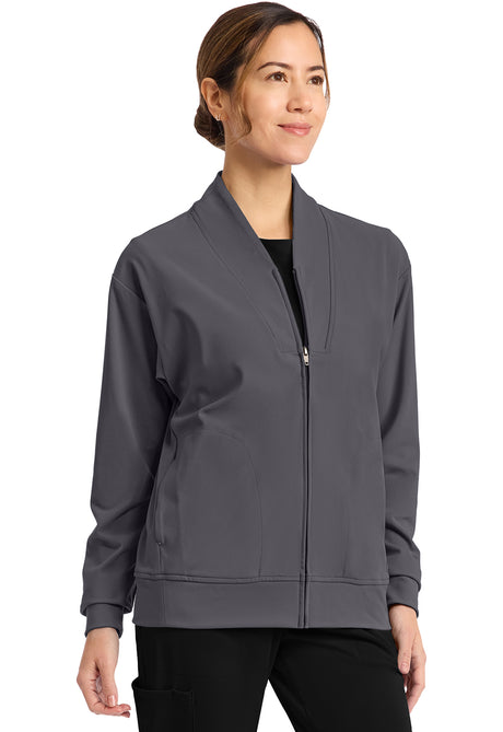 Achieve by Cherokee Women's Zip-Up Warm-Up Jacket
