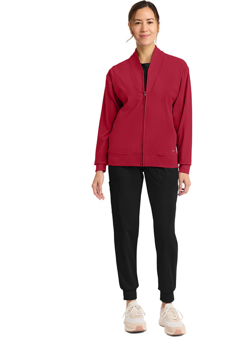 Achieve by Cherokee Women's Zip-Up Warm-Up Jacket