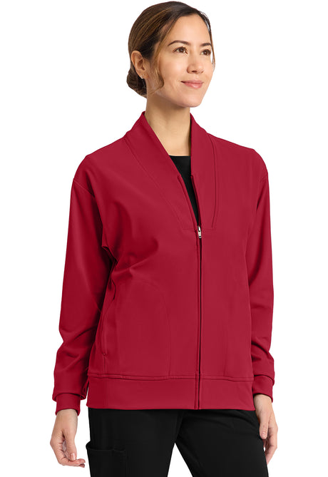 Achieve by Cherokee Women's Zip-Up Warm-Up Jacket