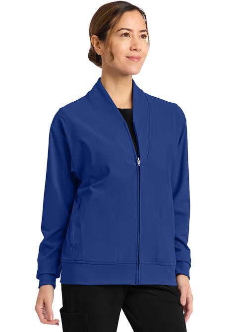Achieve by Cherokee Women's Zip-Up Warm-Up Jacket