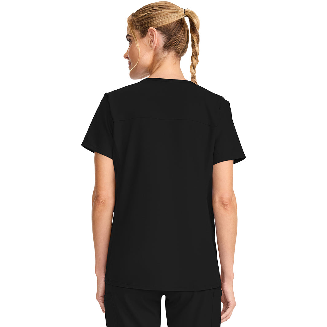 Cherokee Workwear Originals Ultra Maternity Mock Wrap V-Neck Top