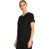 Cherokee Workwear Originals Ultra Maternity Mock Wrap V-Neck Top