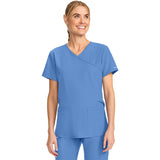 Cherokee Workwear Originals Ultra Maternity Mock Wrap V-Neck Top