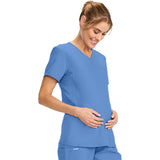 Cherokee Workwear Originals Ultra Maternity Mock Wrap V-Neck Top