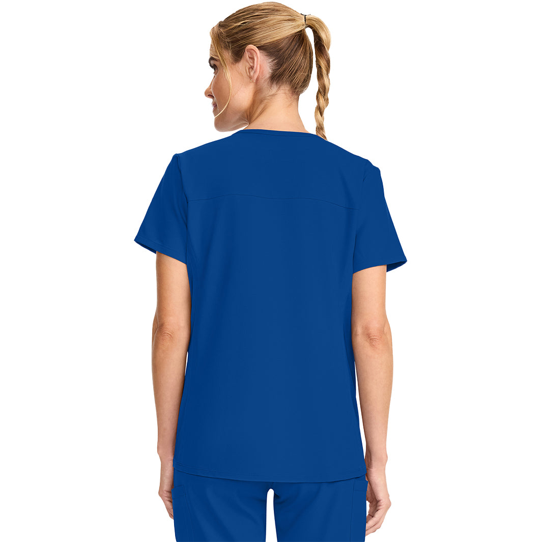 Cherokee Workwear Originals Ultra Maternity Mock Wrap V-Neck Top