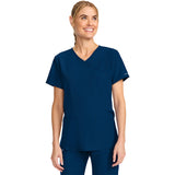 Cherokee Workwear Originals Ultra Maternity Mock Wrap V-Neck Top