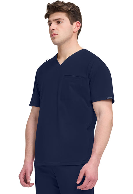 Achieve by Cherokee Men's 3-Pocket V-Neck Top