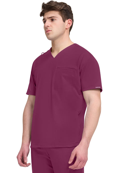 Achieve by Cherokee Men's 3-Pocket V-Neck Top