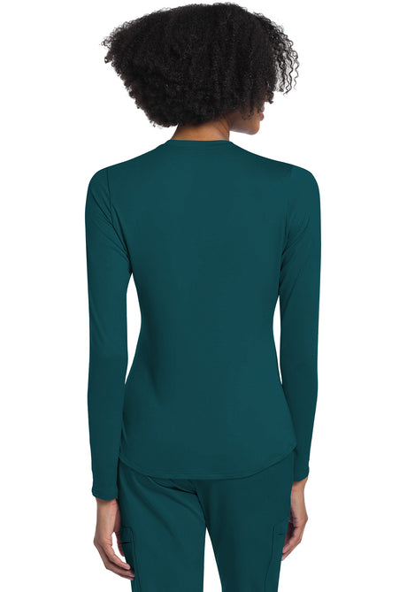 Cherokee Basics Women's Long Sleeve Underscrub Knit Tee