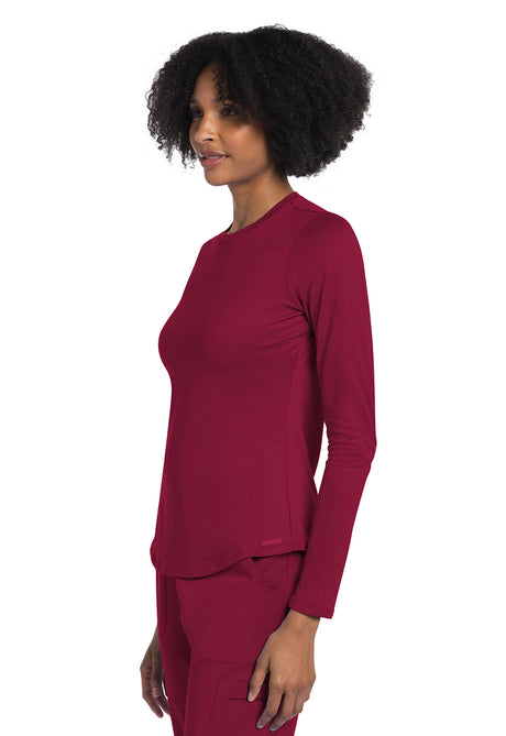 Cherokee Basics Women's Long Sleeve Underscrub Knit Tee