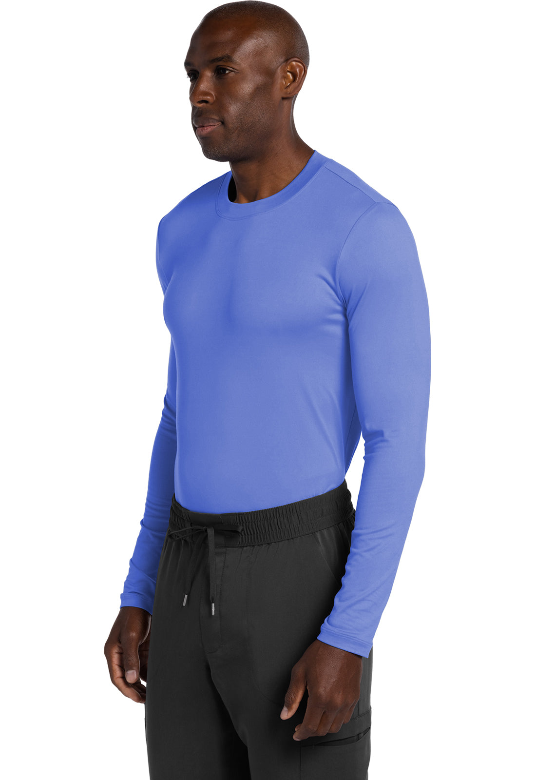 Cherokee Basics Men's Long Sleeve Underscrub Knit Tee